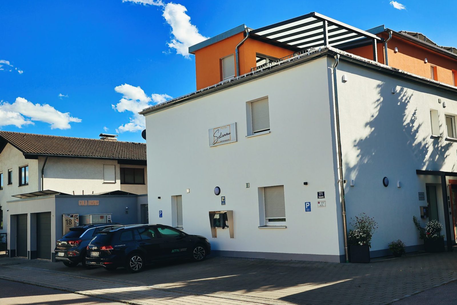 Außenansicht des Apartmenthotels Schumann in Ingolstadt
